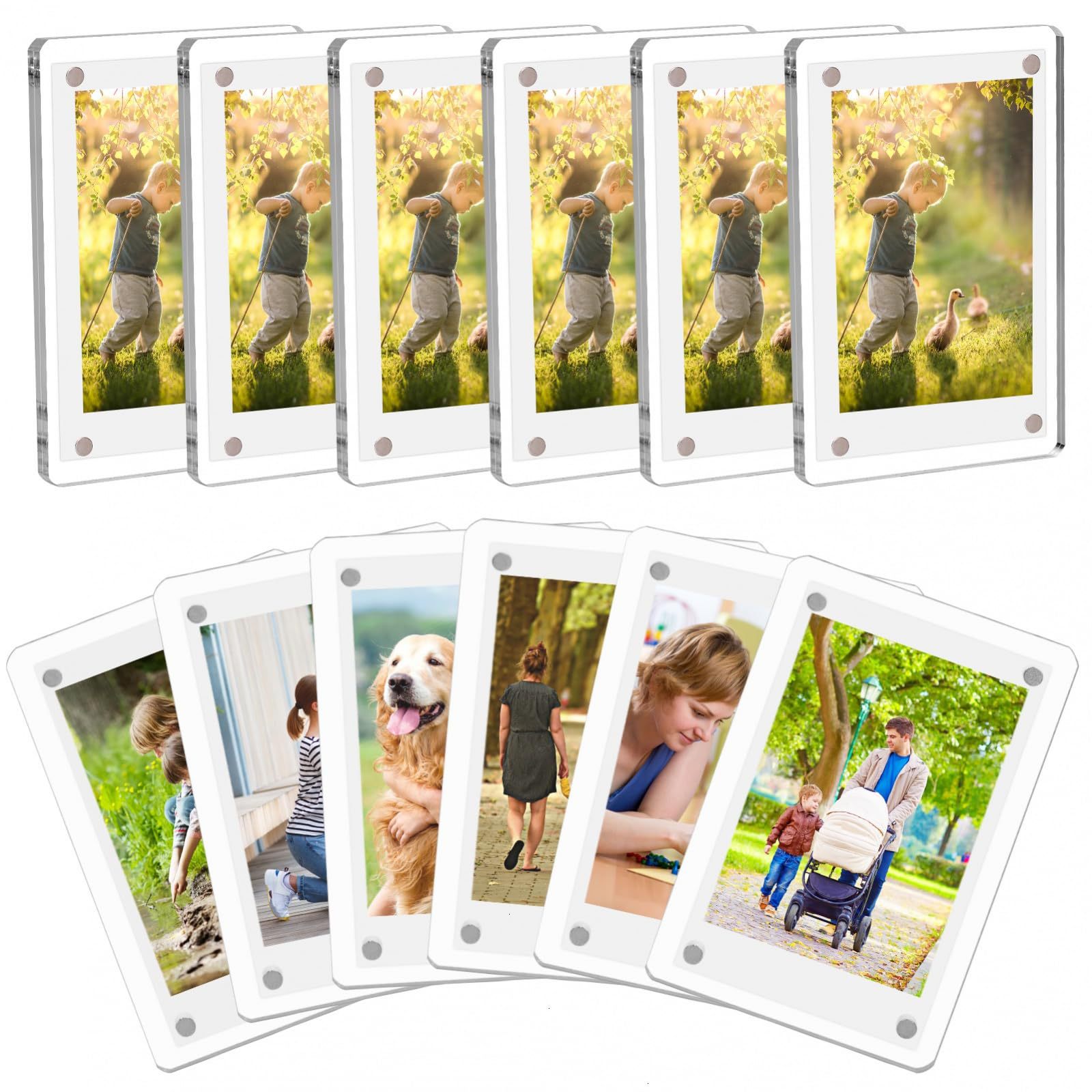 Instant Film Pack - 1-10 Pack 3 Inch Acrylic Fridge