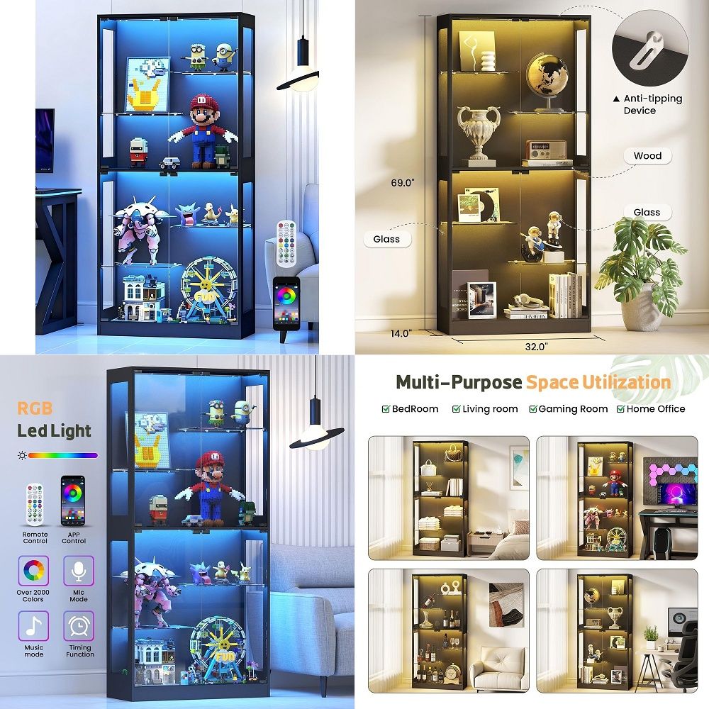 Collectible Collection - Display Cabinet with Glass Doors 69