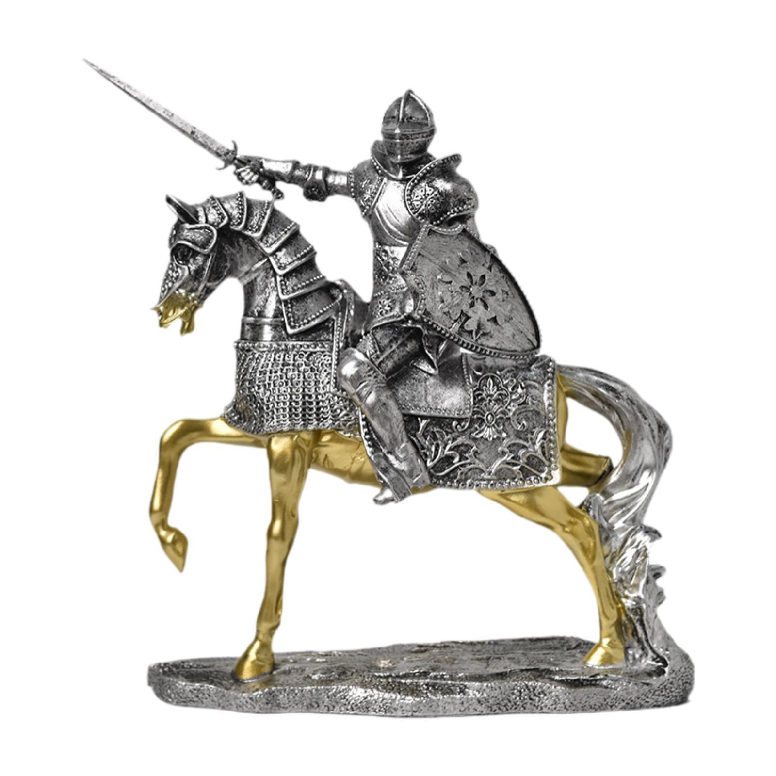 Knight Horse Statue Retro Vint - Vintage Collectible Ornaments recension och pris
