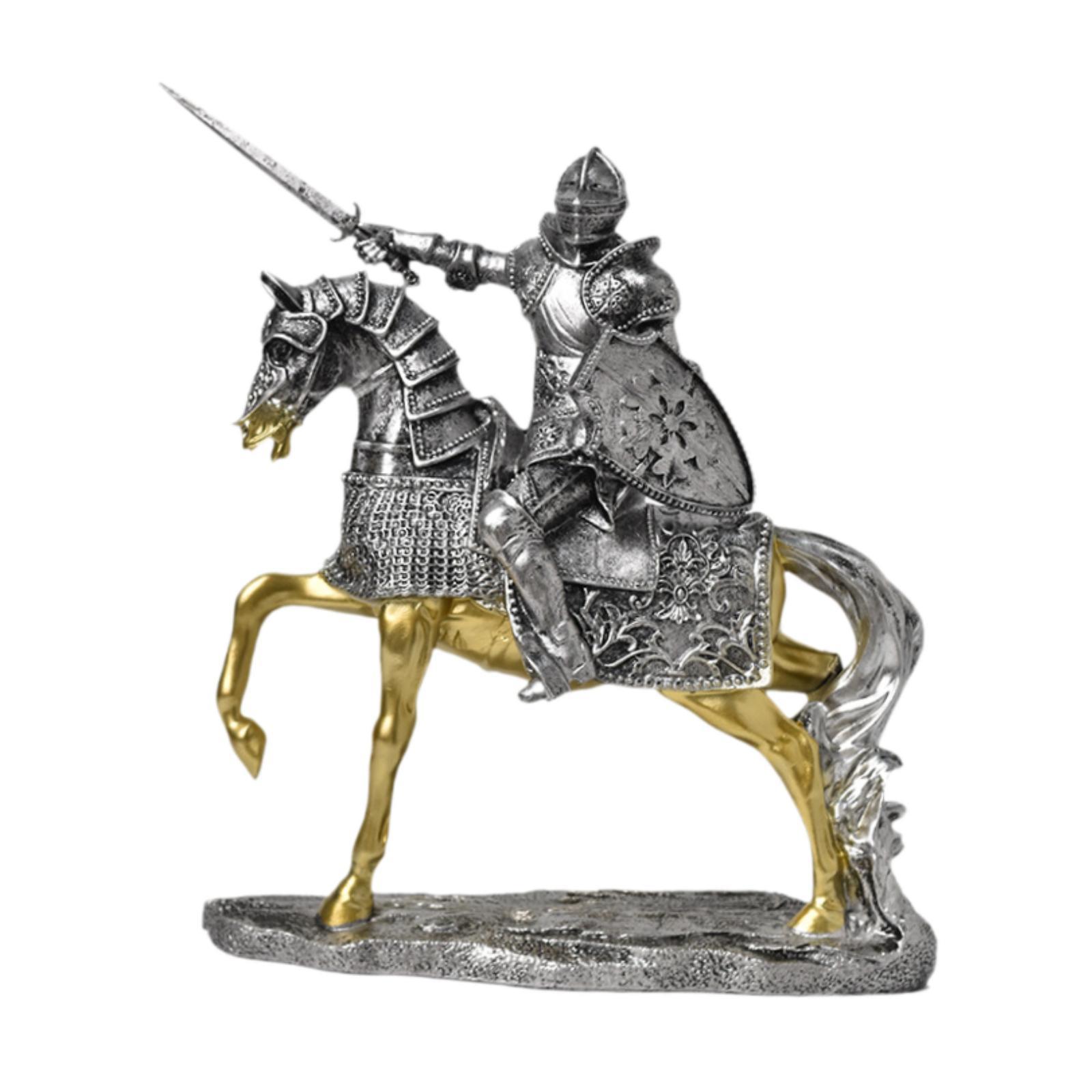 Knight Horse Statue Retro Vint - Vintage Collectible Ornaments recension och pris