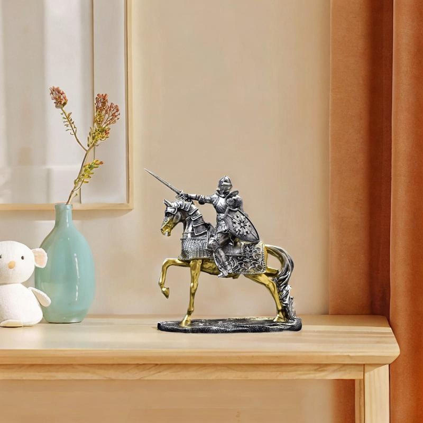 Knight Horse Statue Retro Vint - Vintage Collectible Ornaments recension och pris