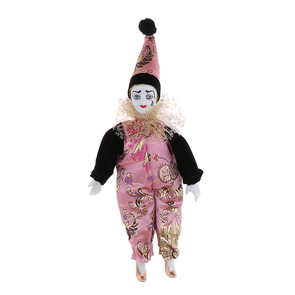 22cm Porcelain Clown Dolls Col - Vintage Collectible Clowns recension och pris