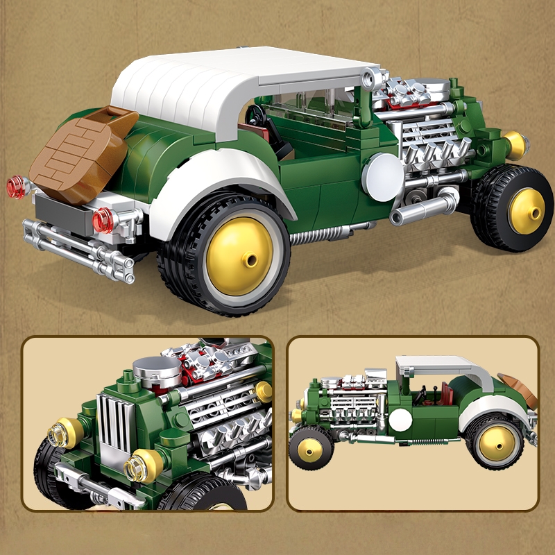 Retro vintage car building blo - Vintage Collectible Ornaments recension och pris