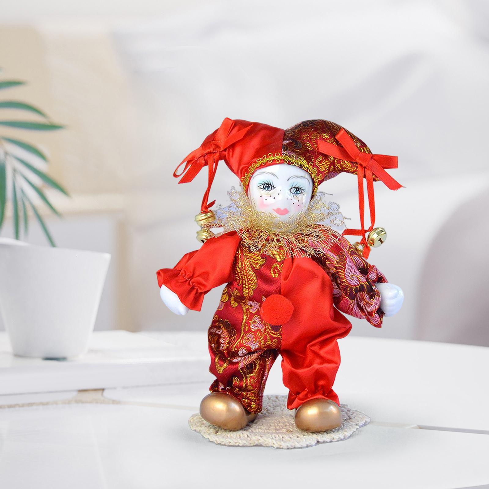 Vintage Harlequin Doll Antique - Vintage Collectible Clowns recension och pris