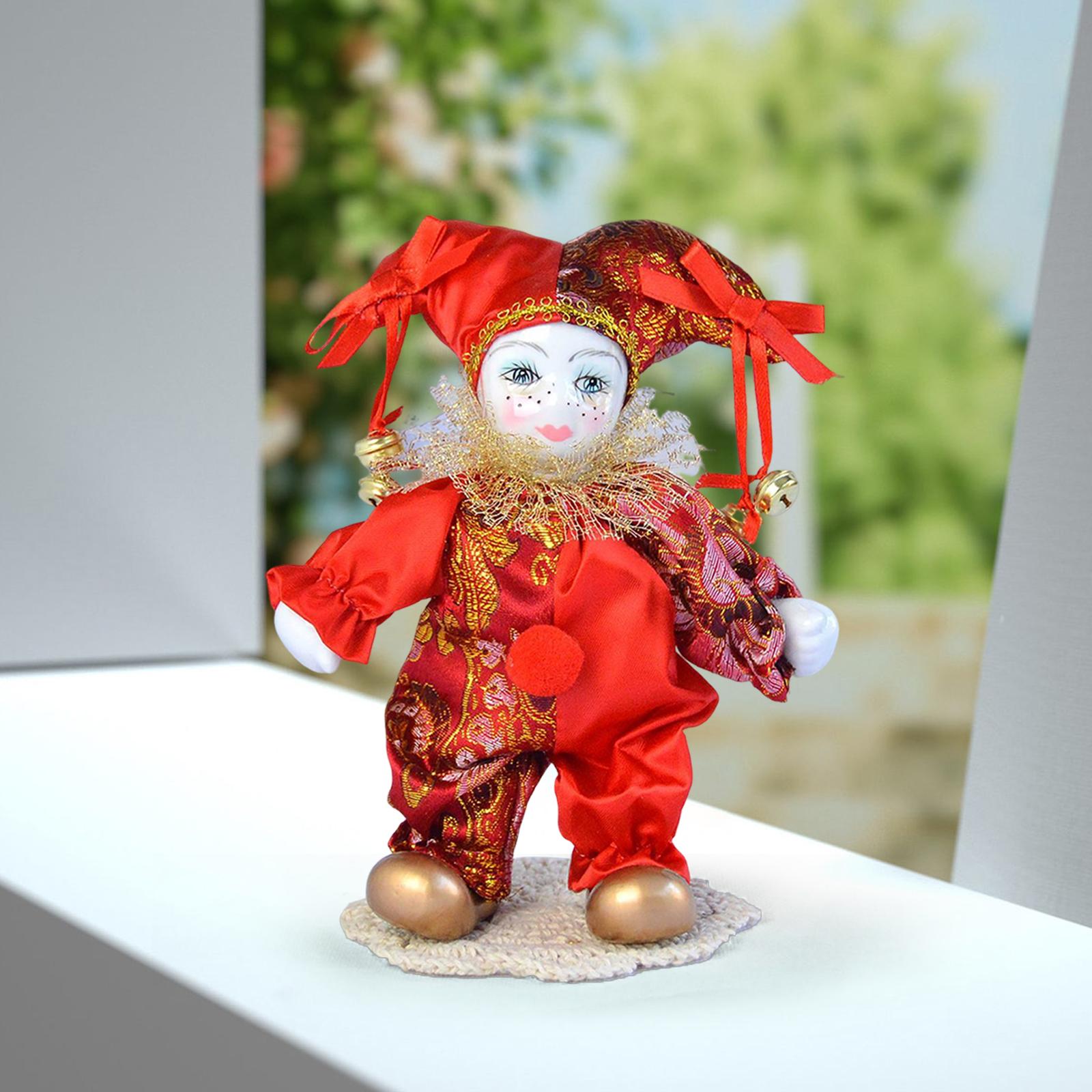 Vintage Harlequin Doll Antique - Vintage Collectible Clowns recension och pris