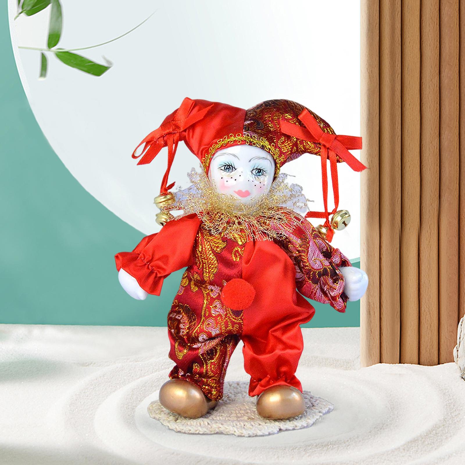 Vintage Harlequin Doll Antique - Vintage Collectible Clowns recension och pris