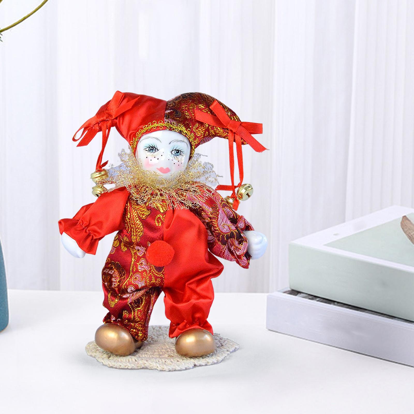 Vintage Harlequin Doll Antique - Vintage Collectible Clowns recension och pris