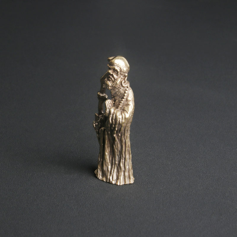 Vintage Brass Zen Master Dharm - Vintage Collectible Ornaments recension och pris