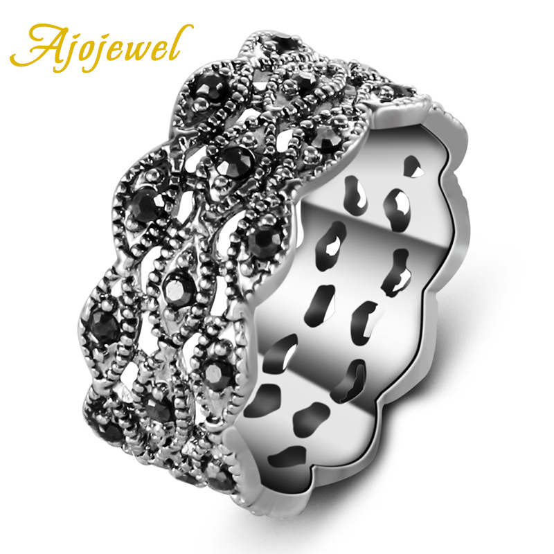 Ajojewel 3 Layer Rhinestone Ri - Vintage And Collectible Items recension och pris
