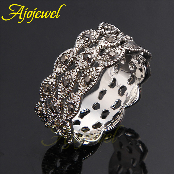 Ajojewel 3 Layer Rhinestone Ri - Vintage And Collectible Items recension och pris