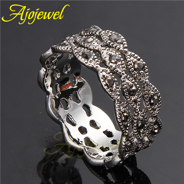 Ajojewel 3 Layer Rhinestone Ri - Vintage And Collectible Items recension och pris