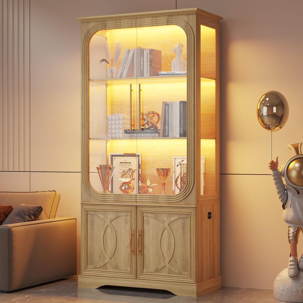Display Cabinet with Glass Doo - Collectible Collection recension och pris