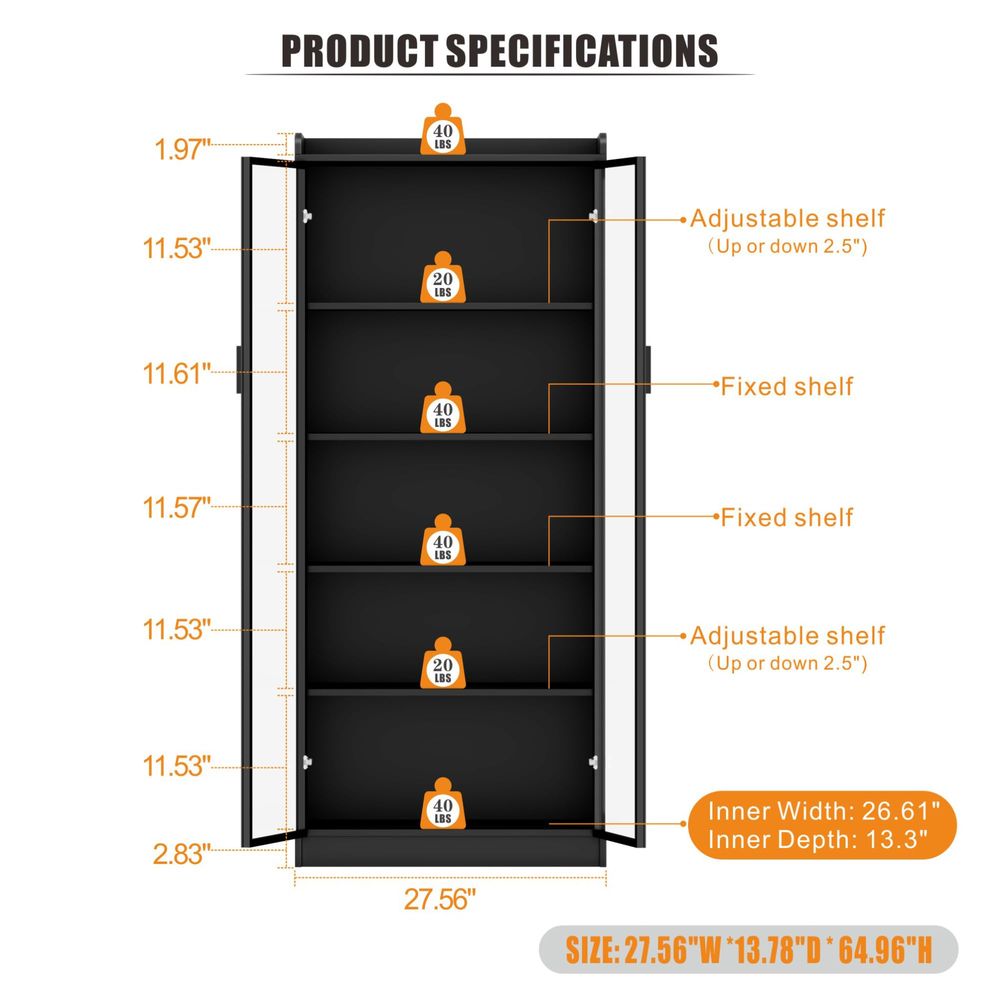 Display Cabinet with Adjustabl - Collectible Collection recension och pris