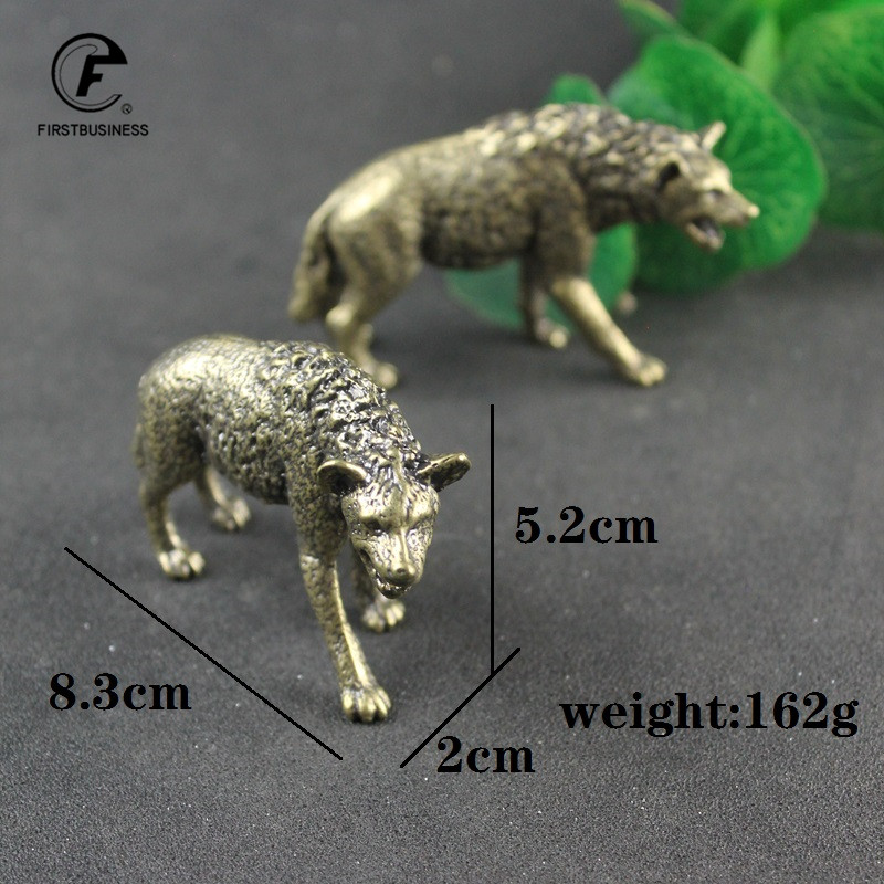 Solid Brass Hyena Figurine Min - Vintage Collectible Ornaments recension och pris