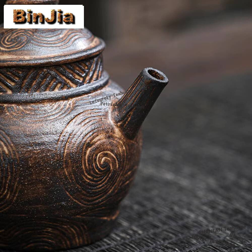 Japanese Old Rock Mud Teapot V - Vintage Collectible Pottery recension och pris