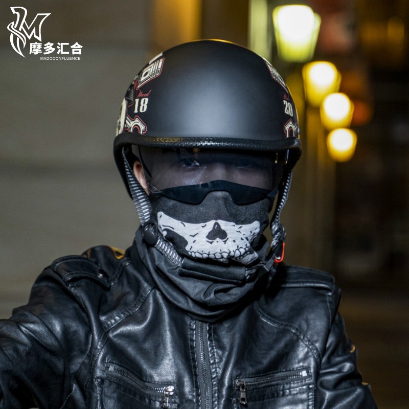 Retro Motorcycle Helmets for M - Lens Cap Vintage recension och pris