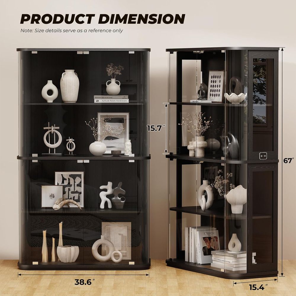 Large Rounded Display Cabinet  - Collectible Collection recension och pris