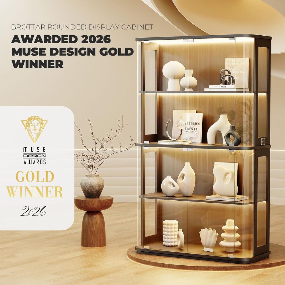 Large Rounded Display Cabinet  - Collectible Collection recension och pris