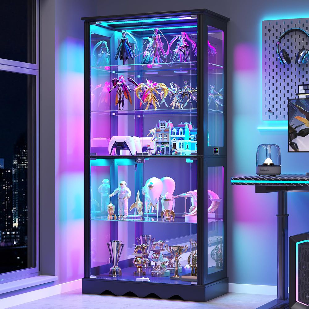 Display Cabinet with Glass Doo - Collectible Collection recension och pris