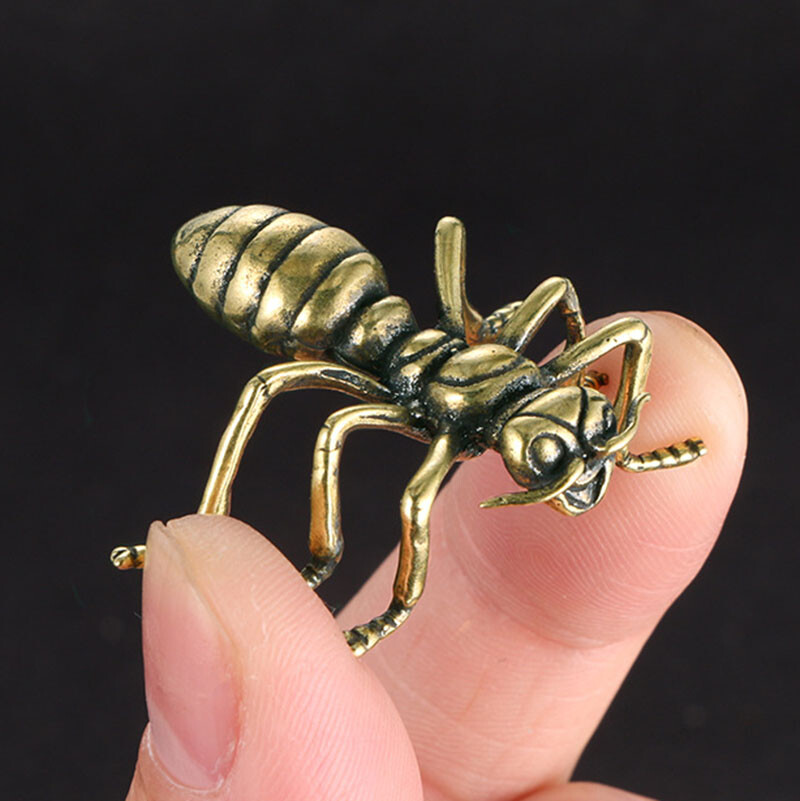 Vintage Solid Brass Ant Figuri - Vintage Collectible Ornaments recension och pris