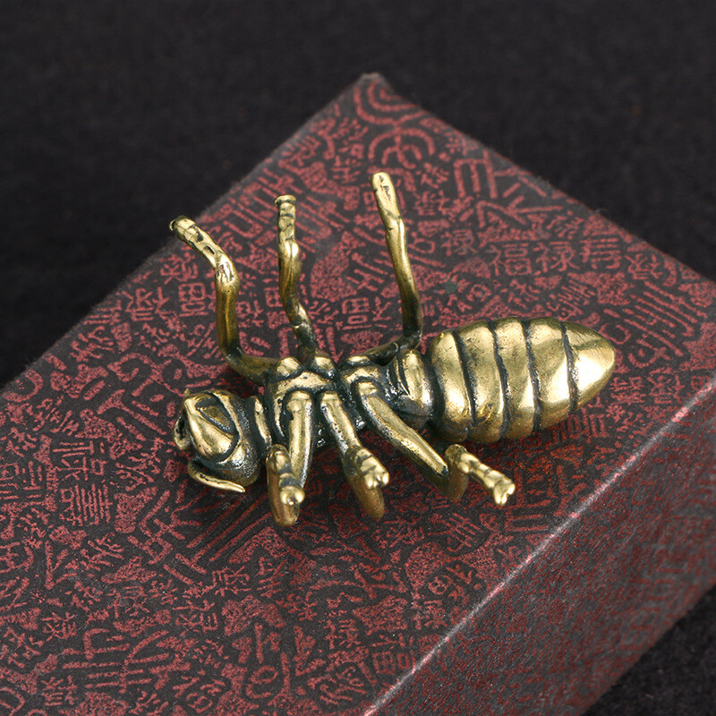 Vintage Solid Brass Ant Figuri - Vintage Collectible Ornaments recension och pris
