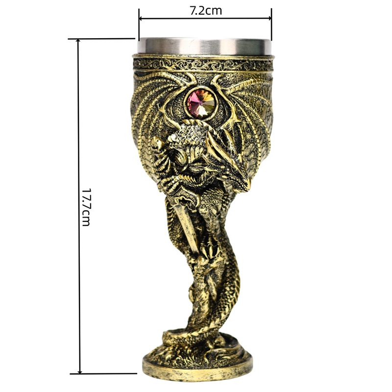 Vintage Dragon Goblet Stainles - Collectible Vintage Wine recension och pris