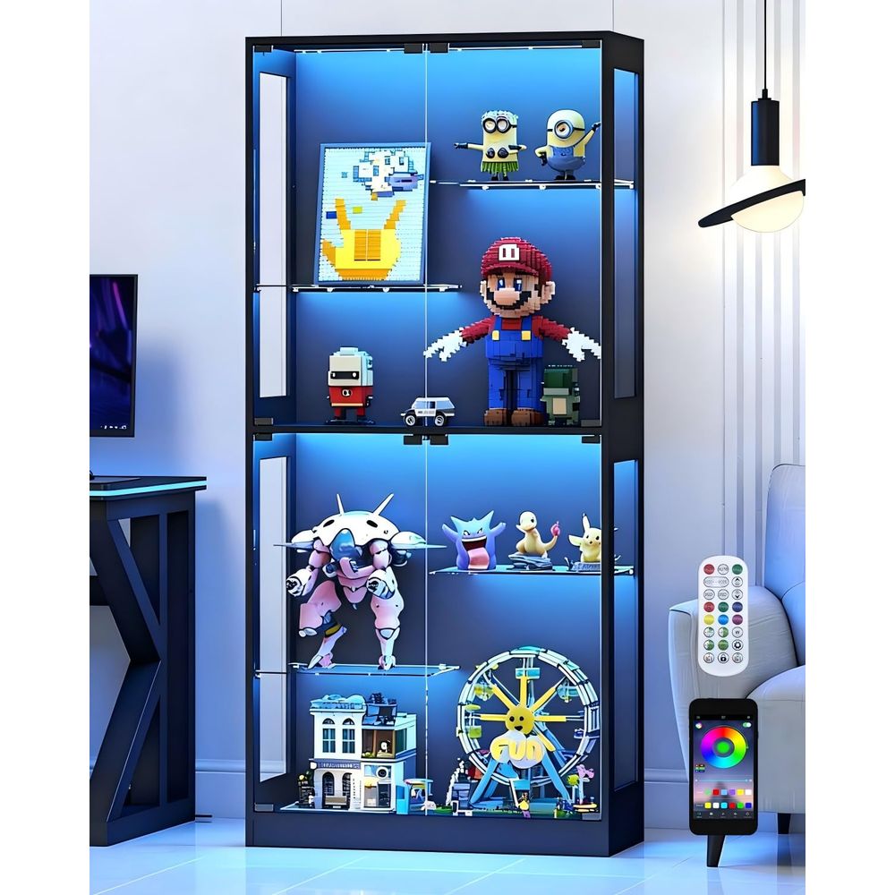 Display Cabinet with Glass Doo - Collectible Collection recension och pris