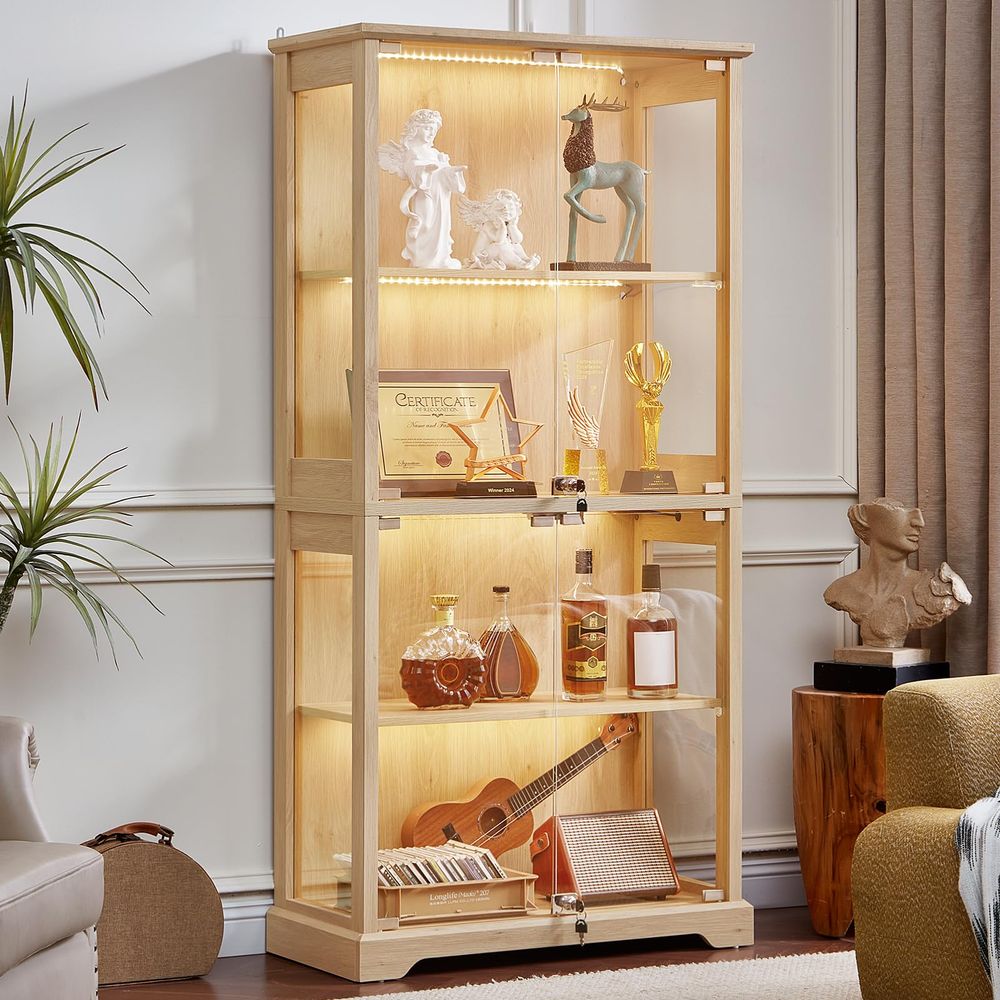 Farmhouse Glass Display Cabine - Collectible Collection recension och pris