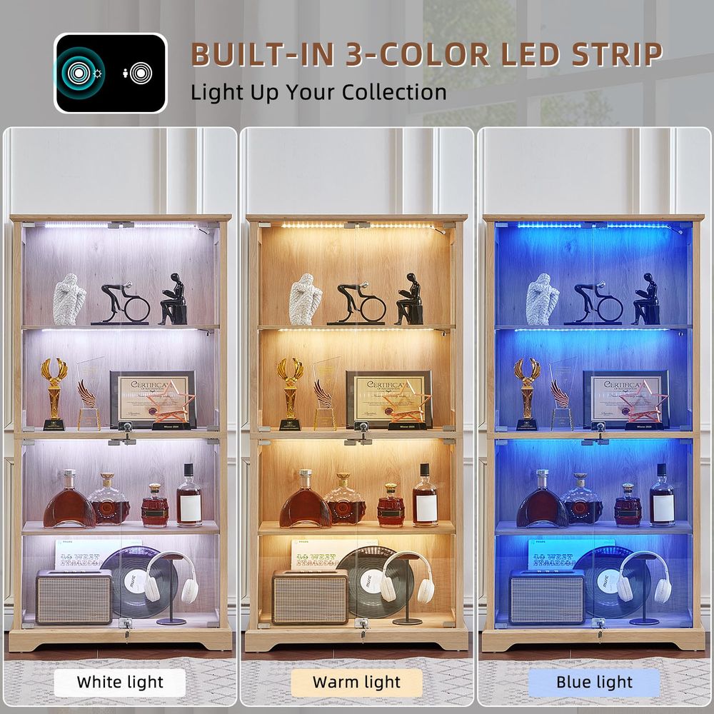 Farmhouse Glass Display Cabine - Collectible Collection recension och pris