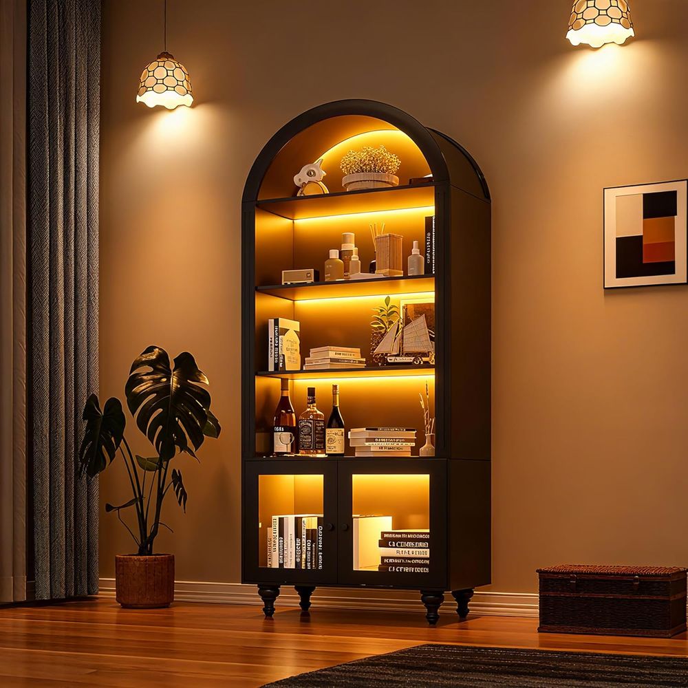 Wooden Arched Display Storage  - Collectible Collection recension och pris