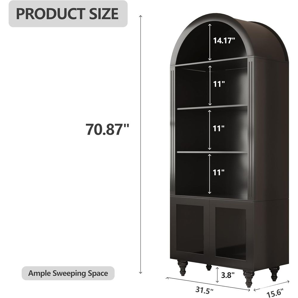 Wooden Arched Display Storage  - Collectible Collection recension och pris
