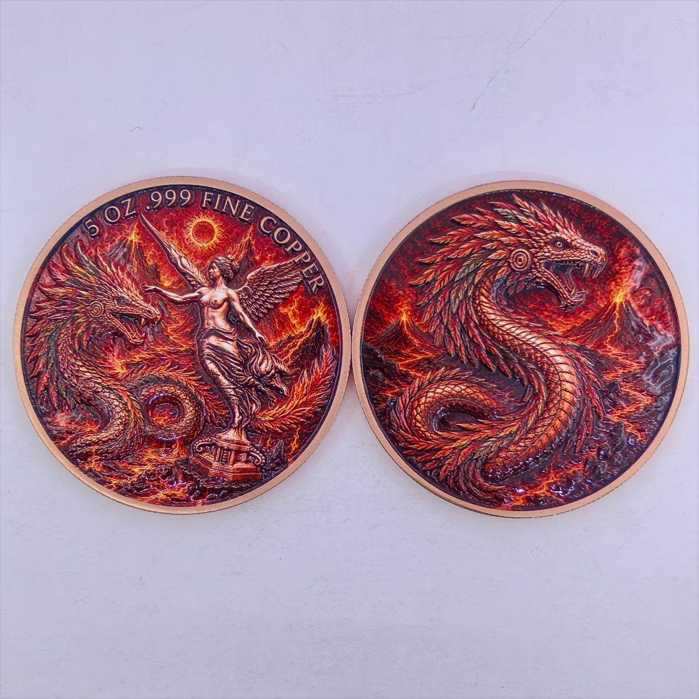 5oz .999 Fine Copper Mexico Li - Vintage Collectible Coins recension och pris