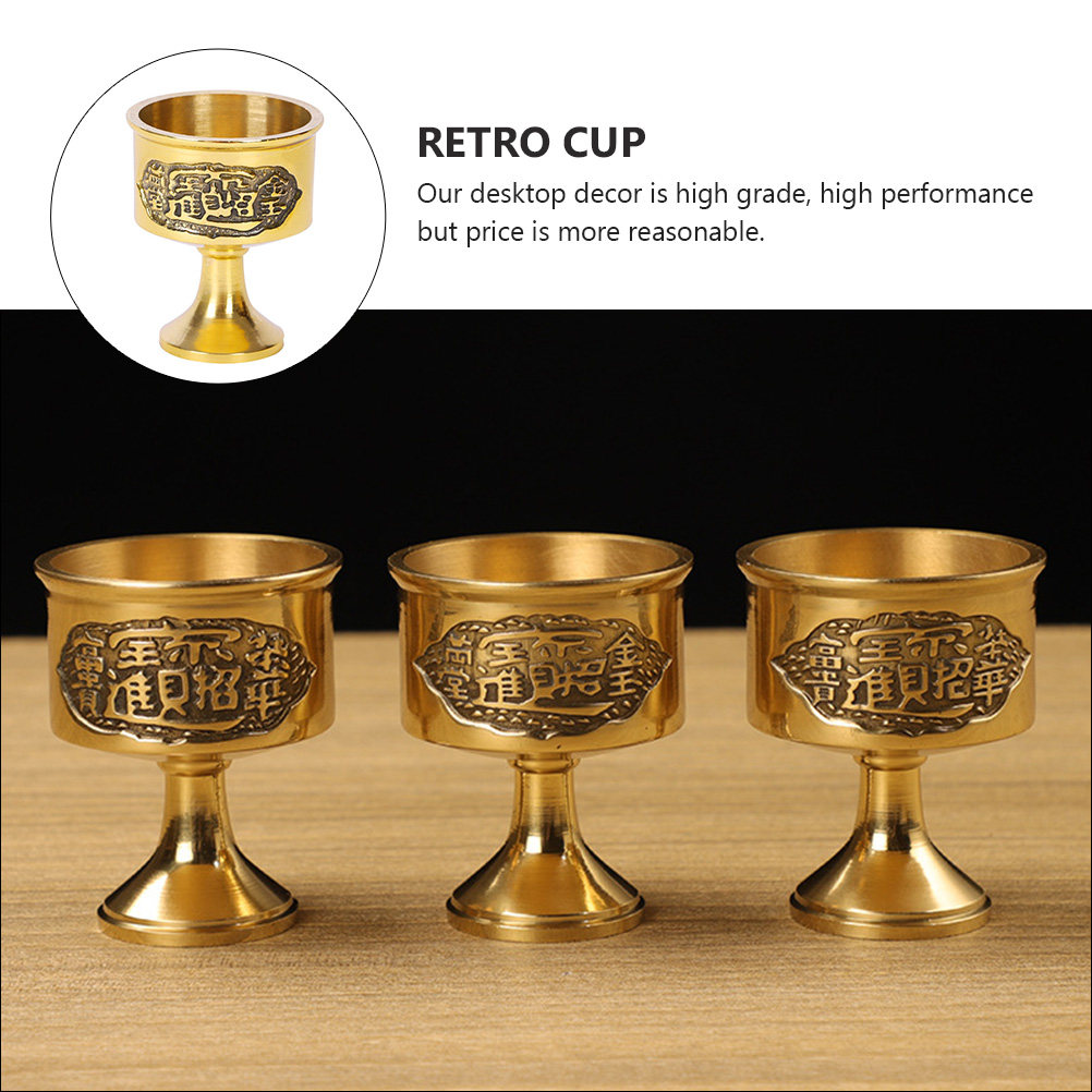 1Pcs Pure Copper Wine Cup Vint - Collectible Vintage Wine recension och pris