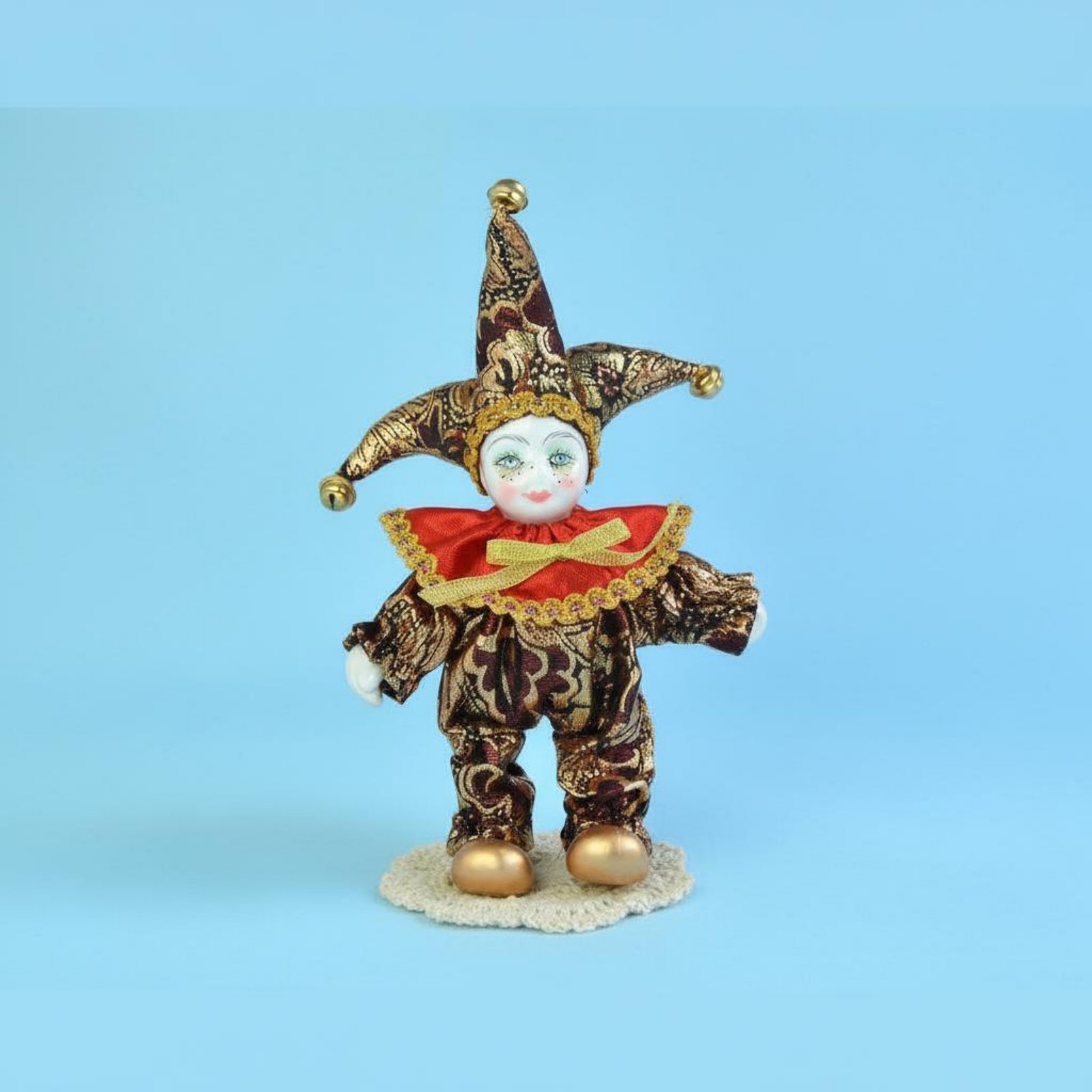 Italian Good Luck Doll Handmad - Vintage Collectible Clowns recension och pris
