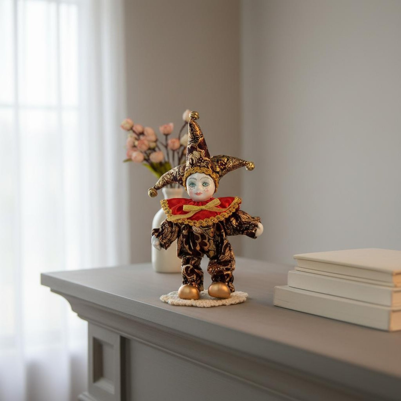 Italian Good Luck Doll Handmad - Vintage Collectible Clowns recension och pris